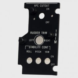 Autopilot and Rudder Trim Light Panel
