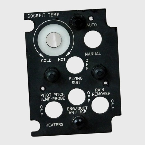 Cockpit Temperature Indicator Light Plate
